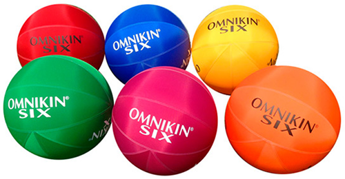 OMNIKIN® - Six balls 18’’ (0.46m) - (set of 6 colors) with Regular bladder