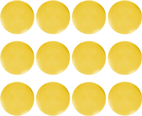 KanJam - Disc - Yellow - Set of 12